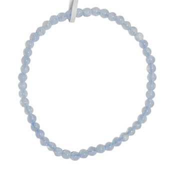 4mm Agate, Blue Lace stretch bracelet