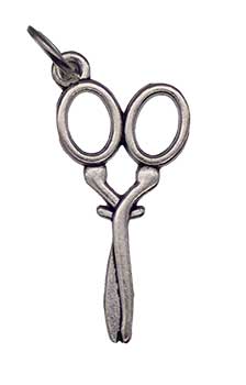 1" Scissor amulet
