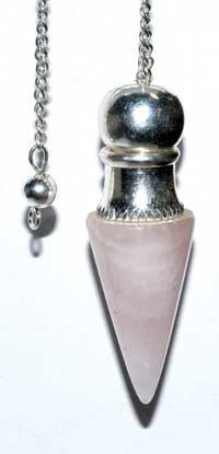 Rose Quartz chambered pendulum