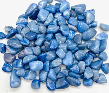 1 lb Aventurine, Blue tumbled stones
