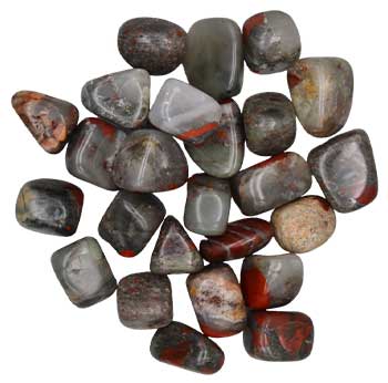 1 lb Bloodstone, African tumbled stones