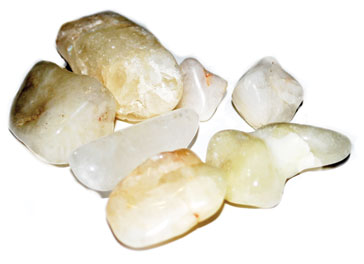 1 lb Quartz, Sulfur tumbled stones