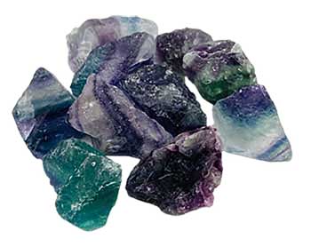 1 lb Fluorite, Rainbow untumbled stones