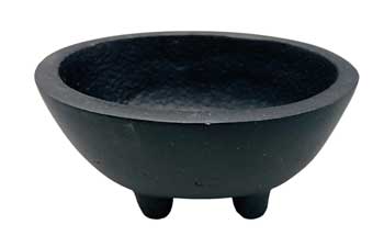 2 1/4"x3" Oval cast iron cauldron