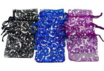 (set of 12) 3" x 4" Mixed organza pouch