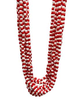 (set of 12) Shango santeria necklace